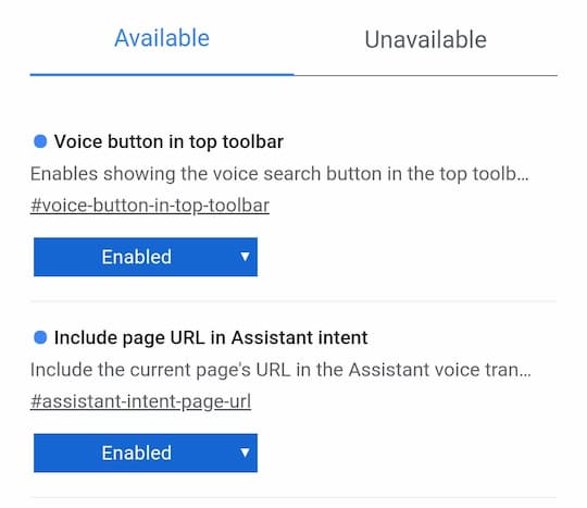 Le nuove opzioni vocali su Chrome Beta